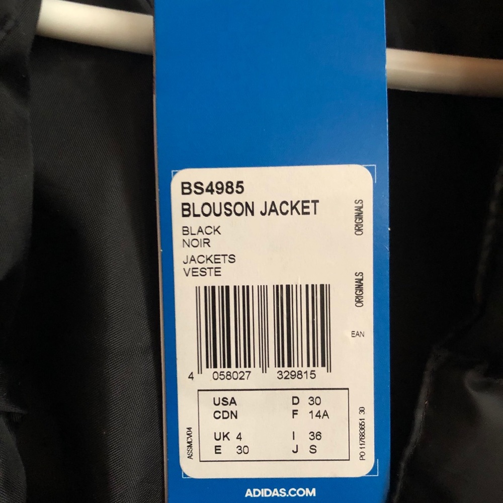 Adidas black three stripes insulated jacket - Picture 5 of 11